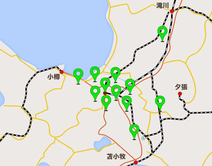 札幌エリアコールマップ